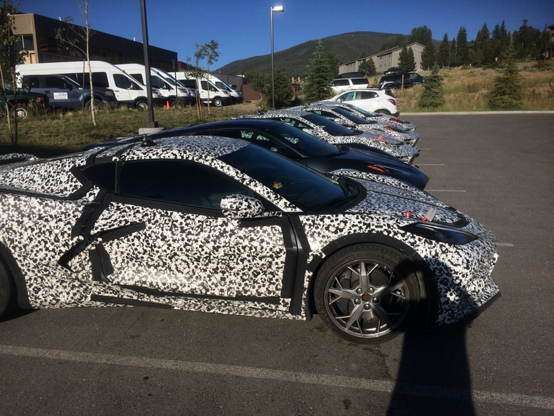 Illustration for article titled Hybrid C8 Corvettes Caught Testing